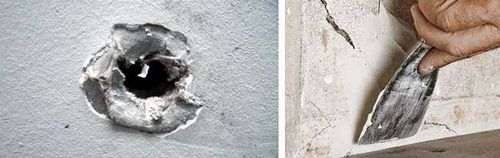 Чим закрити діру в бетонній стіні